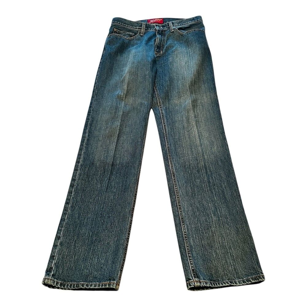 Arizona Jean Co Mens Relaxed Straight Jeans 32x34 Med Wash EUC